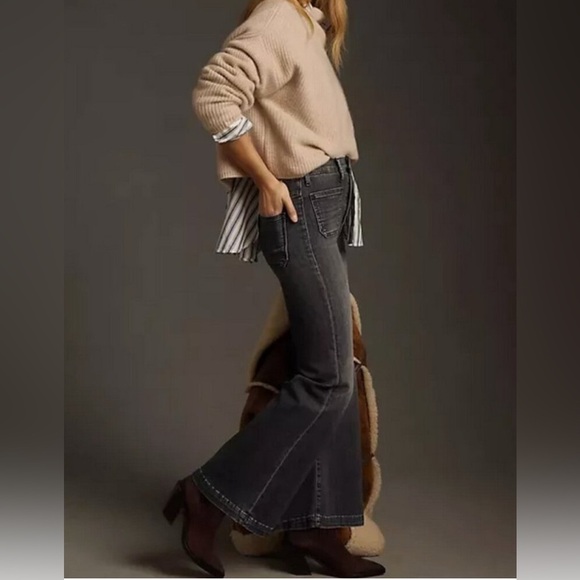 MOTHER Gray Flare Jeans - Picture 3 of 14